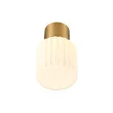 SLV Luminaire de plafond VARYT sans abat-jour E14 IP44, laiton gradable