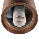 SLV Luminaire de plafond VARYT sans abat-jour E14 IP44, cuivre gradable