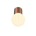 SLV Luminaire de plafond VARYT sans abat-jour E14 IP44, cuivre gradable