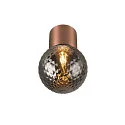 SLV Luminaire de plafond VARYT sans abat-jour E14 IP44, cuivre gradable