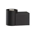 SLV Luminaire mural VARYT rond, sans abat-jour E14 IP44, noir gradable