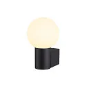 SLV Luminaire mural VARYT rond, sans abat-jour E14 IP44, noir gradable