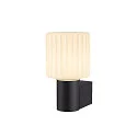 SLV Luminaire mural VARYT rond, sans abat-jour E14 IP44, noir gradable