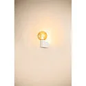 SLV Luminaire mural VARYT rond, sans abat-jour E14 IP44, blanche gradable