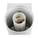 SLV Luminaire mural VARYT rond, sans abat-jour E14 IP44, blanche gradable
