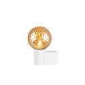 SLV Luminaire mural VARYT rond, sans abat-jour E14 IP44, blanche gradable