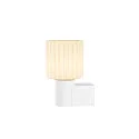 SLV Luminaire mural VARYT rond, sans abat-jour E14 IP44, blanche gradable