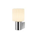 SLV wall luminaire VARYT round, without shade E14 IP44, chrome dimmable