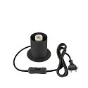 SLV table lamp VARYT round, without shade E14, black dimmable