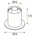 SLV table lamp VARYT round, without shade E14, white dimmable