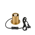SLV Lampe de table VARYT rond, sans abat-jour E14, laiton gradable