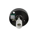 SLV ceiling luminaire SUN 30 round E27 IP20, black dimmable