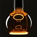 Ampoule à filament FLOATING GLOBE 125 - SMOKEY BLACK- PHASE G125 terne E27 6W 220lm 1900K 330° gradable