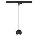 Luminaire suspendu triphasé LIGHT EYE® 90 Bas, en forme de boule GU10 IP20, noir mat gradable