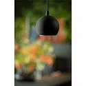 Luminaire suspendu triphasé LIGHT EYE® 90 Bas, en forme de boule GU10 IP20, noir mat gradable