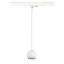 SLV Luminaire suspendu triphasé LIGHT EYE® 90 Bas, en forme de boule GU10 IP20, blanc mat gradable