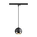 SLV Luminaire suspendu triphasé LIGHT EYE® 150 Bas, en forme de boule GU10 IP20, noir mat gradable
