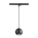 SLV Luminaire suspendu triphasé LIGHT EYE® 150 Bas, en forme de boule GU10 IP20, noir mat gradable