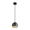 SLV Luminaire à suspension LIGHT EYE® 150 GU10 IP20, noir gradable