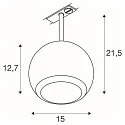 1-Projecteur monophasé LIGHT EYE® 150 pivotant, rotatif GU10 IP20