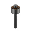 SLV outdoor floor lamp PHOTONI CYL POLE 75 cylindrical, impact resistant E27 IP65, black matt dimmable