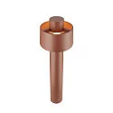 SLV outdoor floor lamp PHOTONI CYL POLE 75 cylindrical, impact resistant E27 IP65, rust dimmable