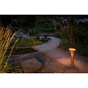 SLV outdoor floor lamp PHOTONI CYL POLE 75 cylindrical, impact resistant E27 IP65, rust dimmable