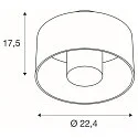 Plafonnier extérieur PHOTONI CYL cylindrique, avec espaceur E27 IP65