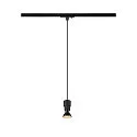 1-phase pendant luminaire PURI 2.0 BASIC GU10 IP20, black dimmable
