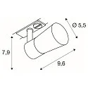 1-Projecteur monophasé PURI 2.0 - CONE réglable, conique GU10 IP20, or, noir gradable
