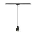1-phase pendant luminaire PURI 2.0 - TUBE cylindrical GU10 IP20, black dimmable