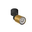 SLV Applique et plafonnier PURI 2.0 - TUBE GU10 IP20, or, noir gradable