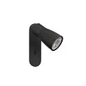 SLV Applique et plafonnier PURI 2.0 - DOME angulaire, avec interrupteur GU10 IP20, noir gradable