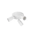 SLV Applique et plafonnier PURI 2.0 - TUBE 3 flammes, rond GU10 IP20, blanche gradable