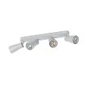 SLV Applique et plafonnier PURI 2.0 - DOME 4 flammes, langue GU10 IP20, gris gradable