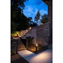 SLV Lampadaire d’extérieur RASTERLYS POLE 70 angulaire, avec diffuseur, résistant à l'air marin, arqué IP65