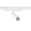 SLV Projecteur triphasé GRIP! M DALI DTW pivotant, contrôlable par DALI, Dim-To-Warm, UGR < 19 IP20, blanche gradable
