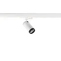 SLV Projecteur triphasé GRIP! L GU10 cylindrique, réglable GU10 IP20, blanche gradable
