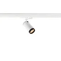 SLV Projecteur triphasé GRIP! L GU10 cylindrique, réglable GU10 IP20, blanche gradable