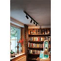 Projecteur triphasé GRIP! L GU10 cylindrique, réglable GU10 IP20, noir gradable