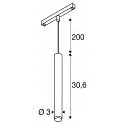 SLV pendant luminaire GRIP! S 48V DALI for VDU workstation, DALI controllable IP20, black dimmable