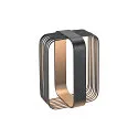 SLV outdoor floor lamp GRID CUBE, anthracite, black 