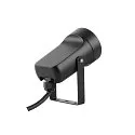 SLV gorund spike luminaire SYNA SHADE round, tiltable GU10 IP65, black dimmable