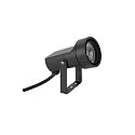 SLV gorund spike luminaire SYNA SHADE round, tiltable GU10 IP65, black dimmable
