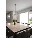 SLV Luminaire à suspension MAGICO 55 E27 IP20, noir mat gradable