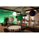 SLV Luminaire à suspension SUN 40 rond E27 IP20, noir gradable