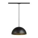SLV 1- Luminaire à suspension monophasé FORCHINI M 40 TRACK E27 IP20, noir gradable