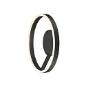SLV wall and ceiling luminaire ONE PHASE Ø 40CM up / down, CCT Switch, ring shape IP20, black matt dimmable