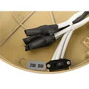 SLV wall and ceiling luminaire ONE PHASE Ø60CM up / down, CCT Switch, ring shape IP20, satined brass dimmable