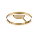 SLV wall and ceiling luminaire ONE DALI Ø40CM up / down, DALI controllable, CCT Switch, ring shape IP20, brass dimmable